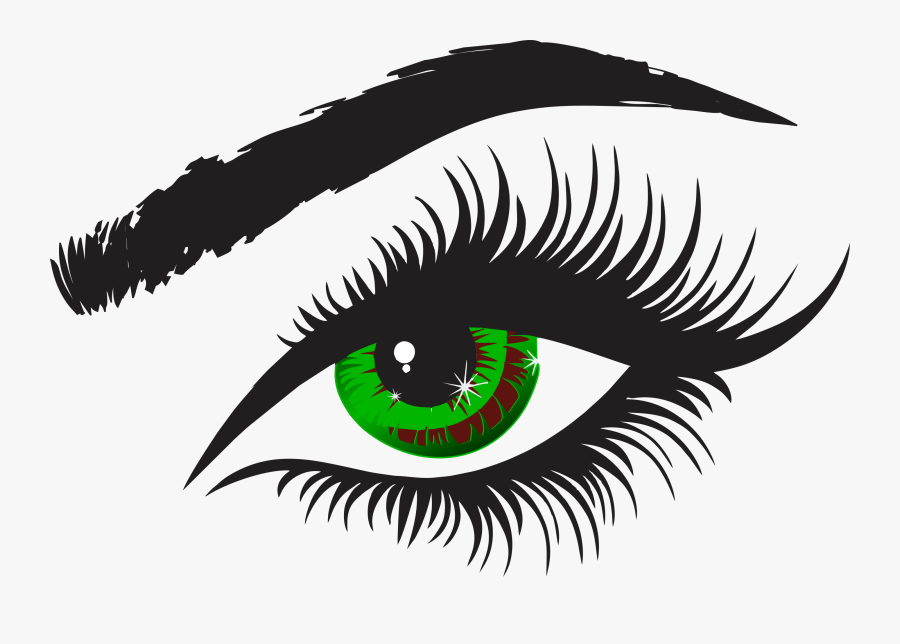 Eye With Lashes Clipart - Icon Eyelash Extensions Png, Transparent Clipart