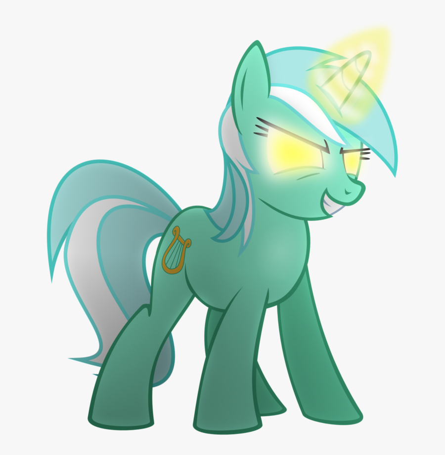 Angry Artist The Smiling Pony Evil Grin Glare Glowing - Mlp Lyra Angry, Transparent Clipart