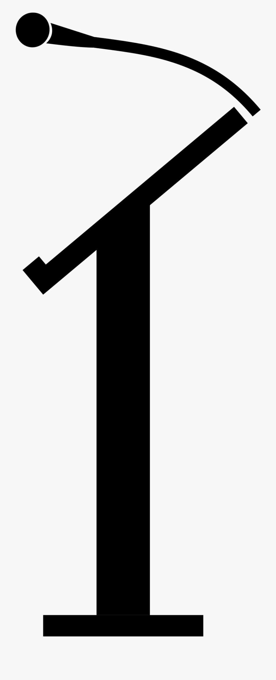 Black And White Podium, Transparent Clipart