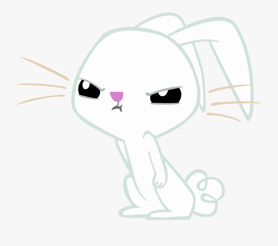 Transparent Sitting Rabbit Clipart - My Little Pony Angry Bunny, Transparent Clipart