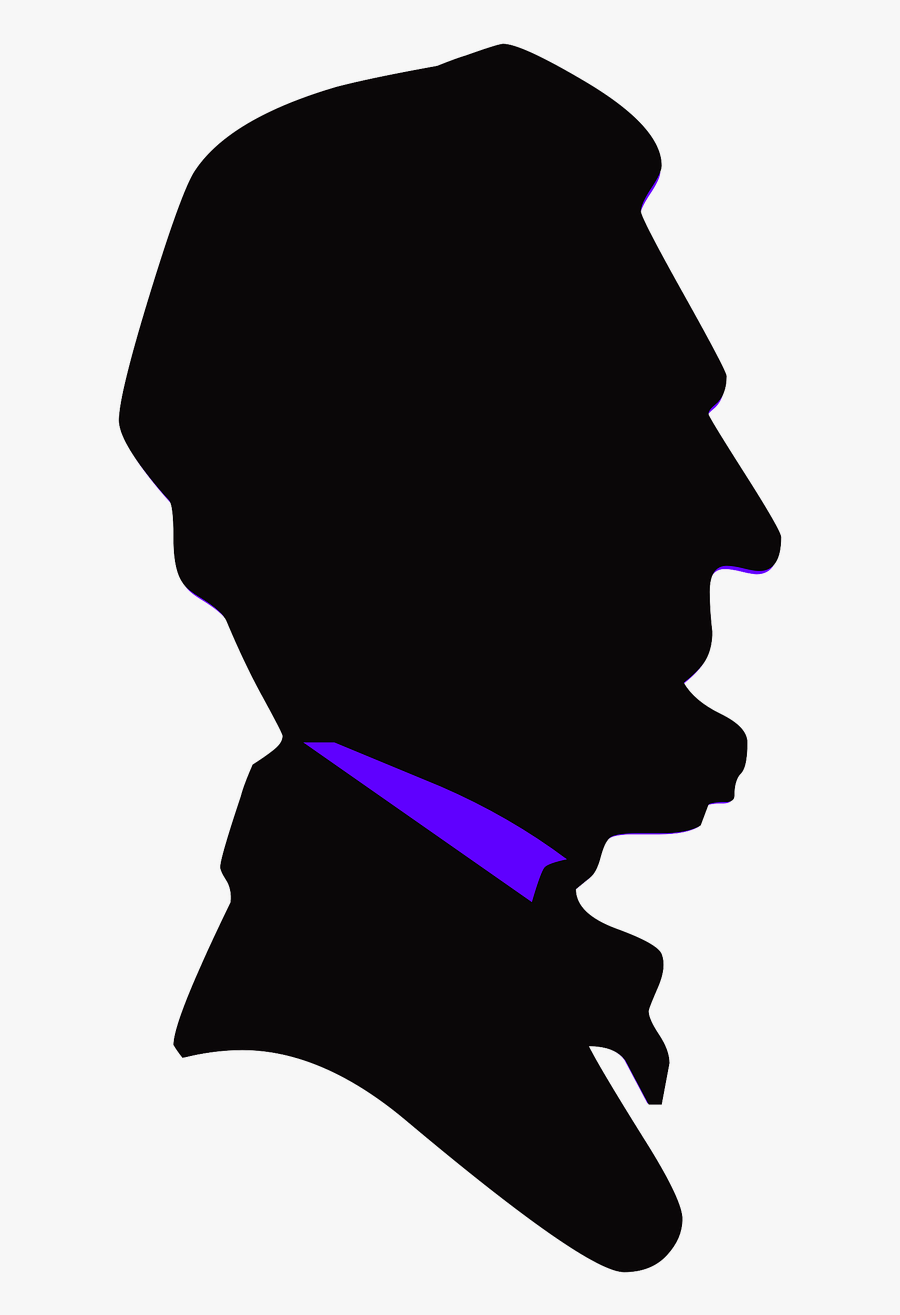 Silhouette President Of The United States Clip Art - Abraham Lincoln Silhouette Png, Transparent Clipart