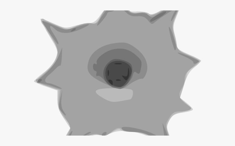 Transparent Gunshot Png - Bullet Hole Clip Art, Transparent Clipart