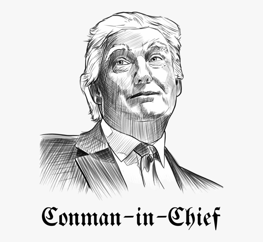 Emotion,art,monochrome Photography - Donald Trump Name Drawing, Transparent Clipart
