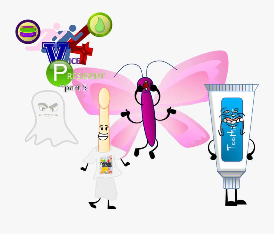 Speaking Clipart Vice President - Bfdi Butterfly, Transparent Clipart