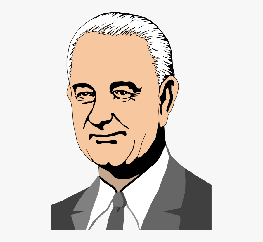 Art,facial Hair,chin - Lyndon B Johnson Cartoon, Transparent Clipart