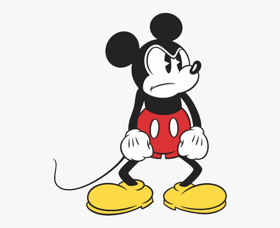 Clipart Mouse Angry - Old Mickey Mouse Mad, Transparent Clipart