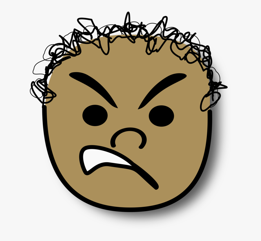 Transparent Cartoon Hair Png - Boy Angry Face Clipart, Transparent Clipart