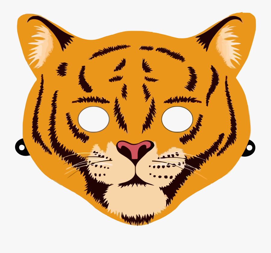 Tigger Printable Mask Clipart Png Image Download - Printable Animals Mask, Transparent Clipart