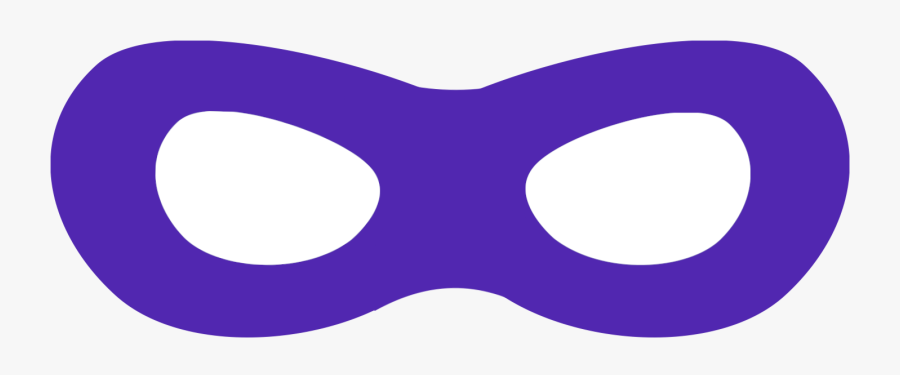 Mask Clipart Purple - Purple Superhero Mask Clip Art, Transparent Clipart