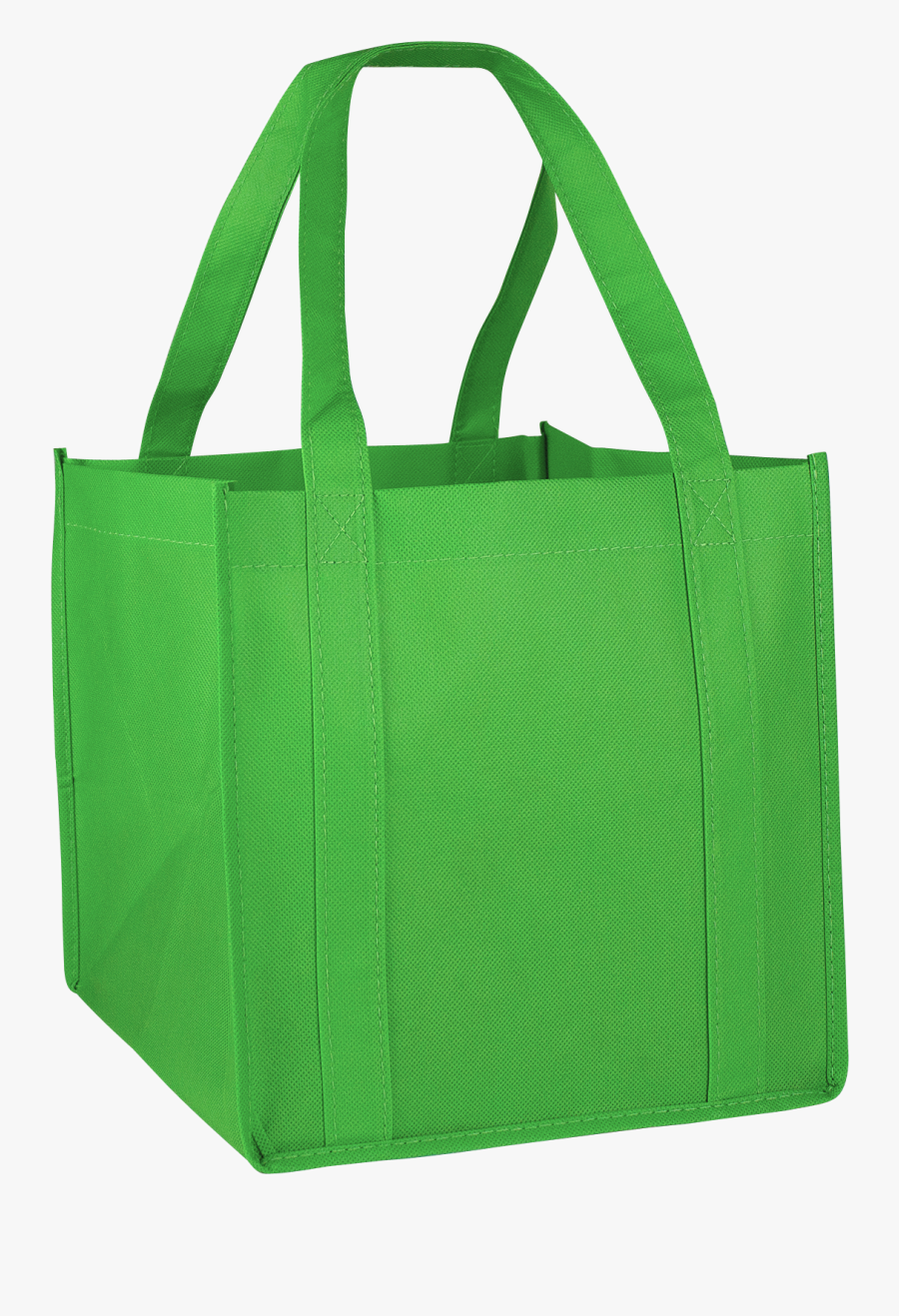 Lime Green Cube Grocery Tote - Reusable Shopping Bags Png, Transparent Clipart