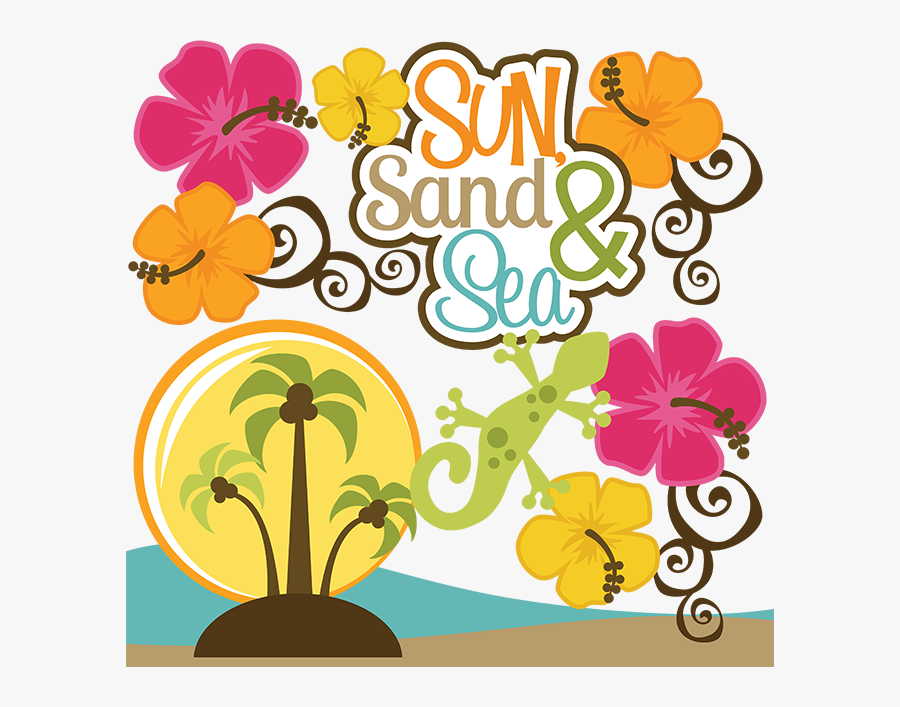 Sun And Sea Clipart - Transparent Background Vacation Png, Transparent Clipart
