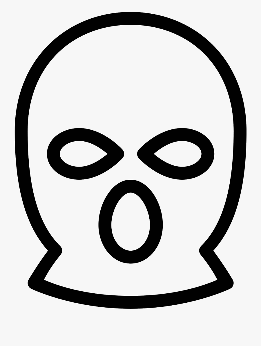 Burglar Clipart Mask - White Ski Mask Png, Transparent Clipart