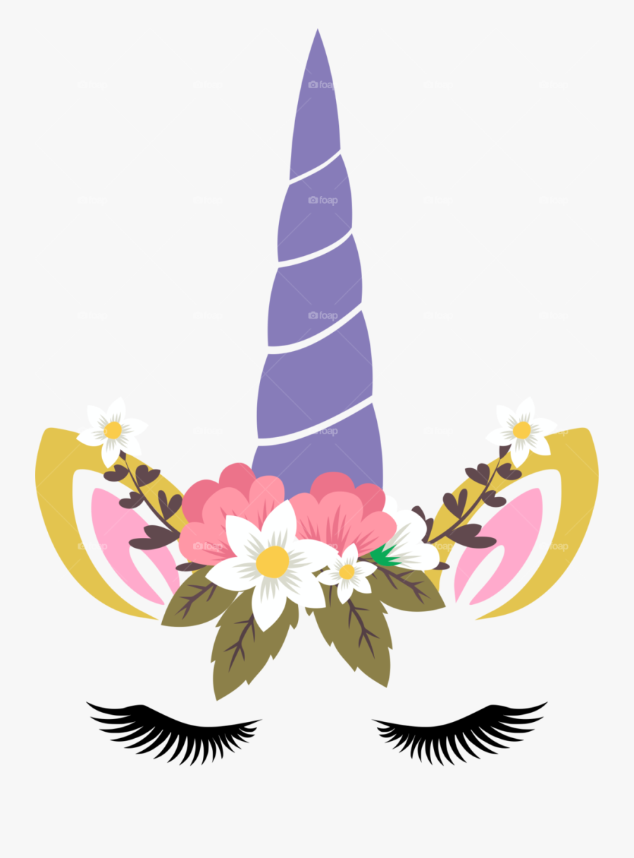 Download Face Horn Notebook - Clip Art Unicorn Horn, Transparent Clipart