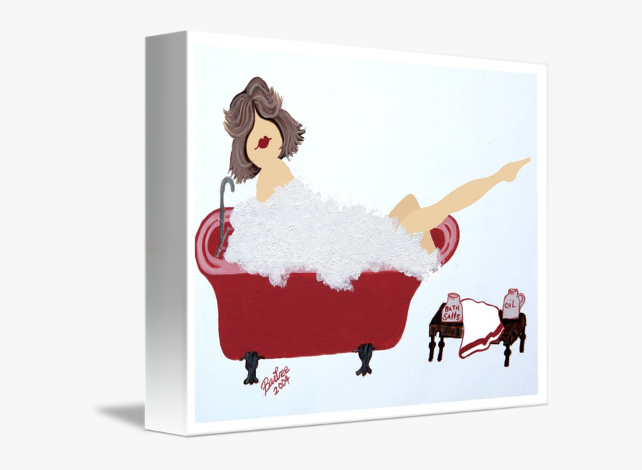 Clip Art Bath Girl - Cartoon, Transparent Clipart