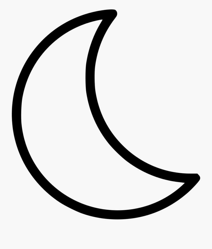 Transparent Moon Clipart Black And White - Halloween Half Moon, Transparent Clipart
