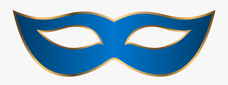 Blue Carnival Mask Png Clip Art Transparent Image - Blue Mask Transparent Background, Transparent Clipart