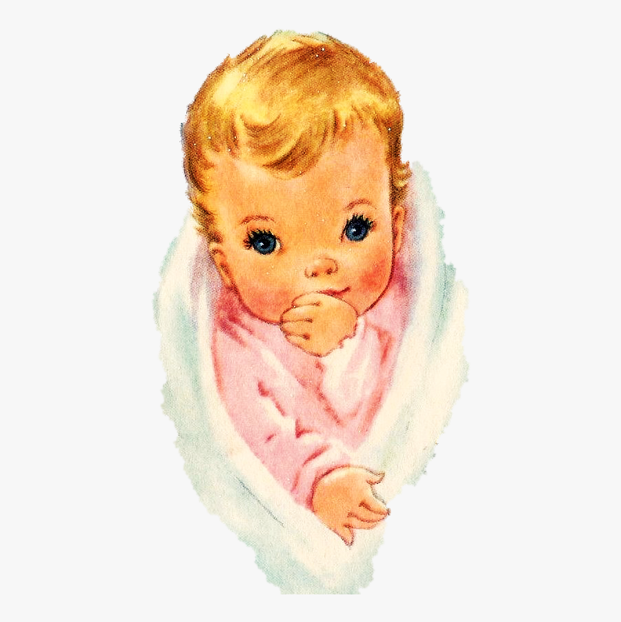 Baby Clipart Wrapped Blanket - Baby Boy Watercolor Png, Transparent Clipart