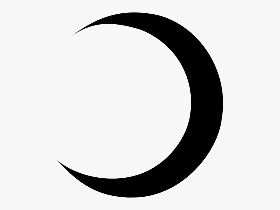 Crescent Moon Clipart Black And White Clipart Panda - Circle, Transparent Clipart