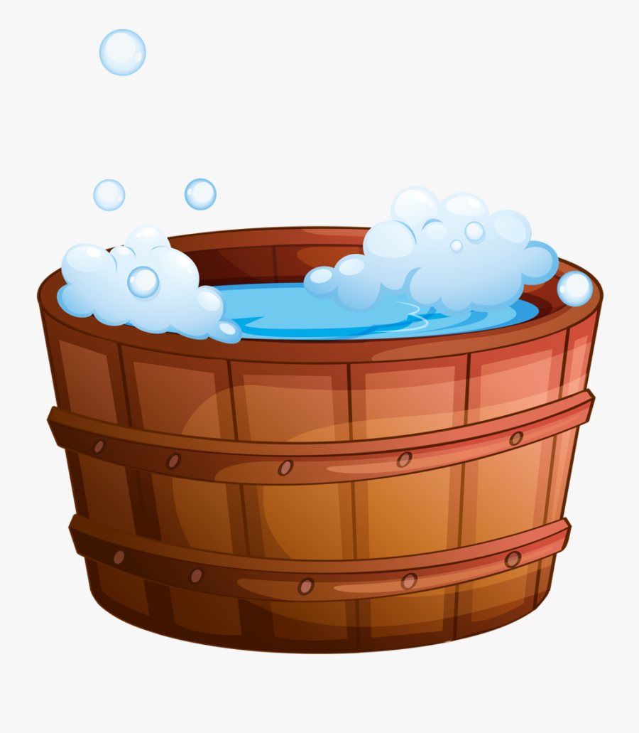 Dog Taking A Bath, Transparent Clipart