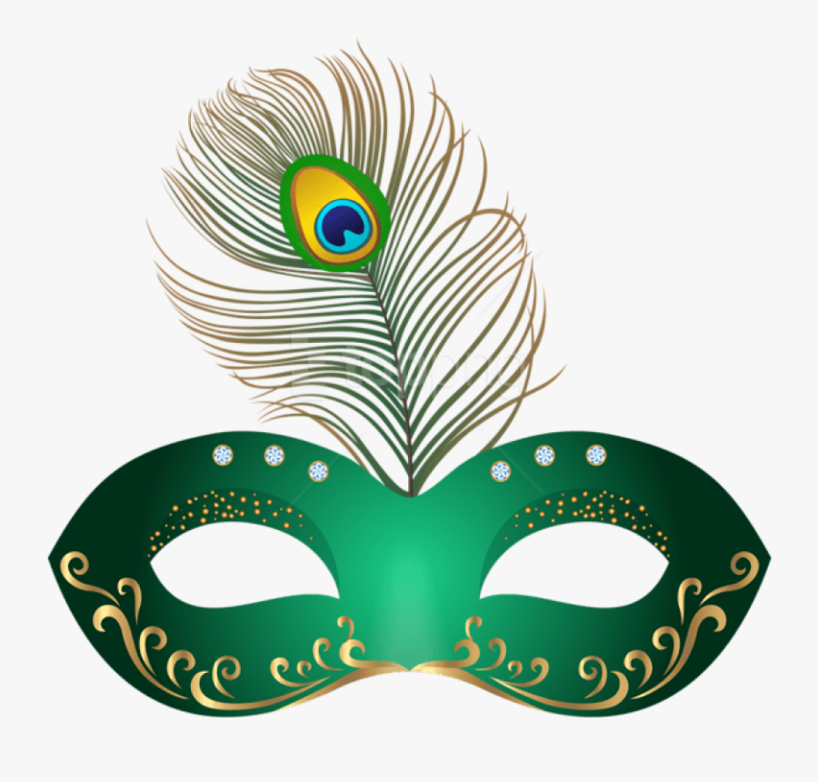 Free Png Download Green Carnival Mask Clipart Png Photo - Karneval Masken Clipart, Transparent Clipart