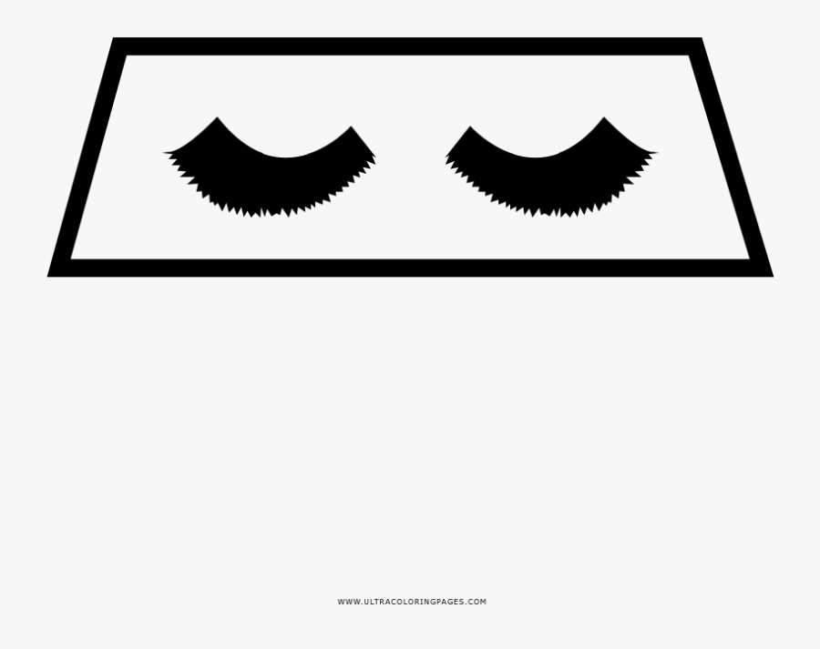 Fake Eyelashes Coloring Page - Eyelash Extensions, Transparent Clipart