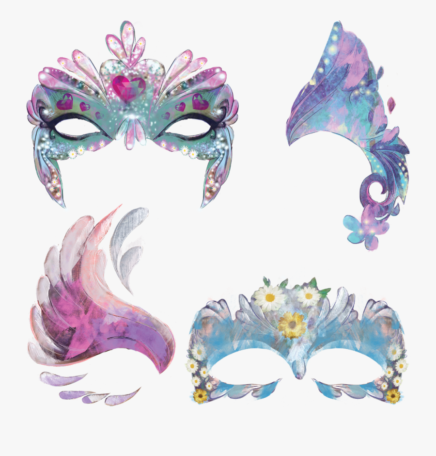 Use These Sample Clipart Images From The Princess Masks - Mask, Transparent Clipart