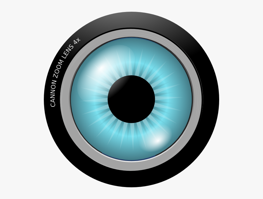 Eye Lens Clip Art At Clker - Camera Lens Eye Png, Transparent Clipart