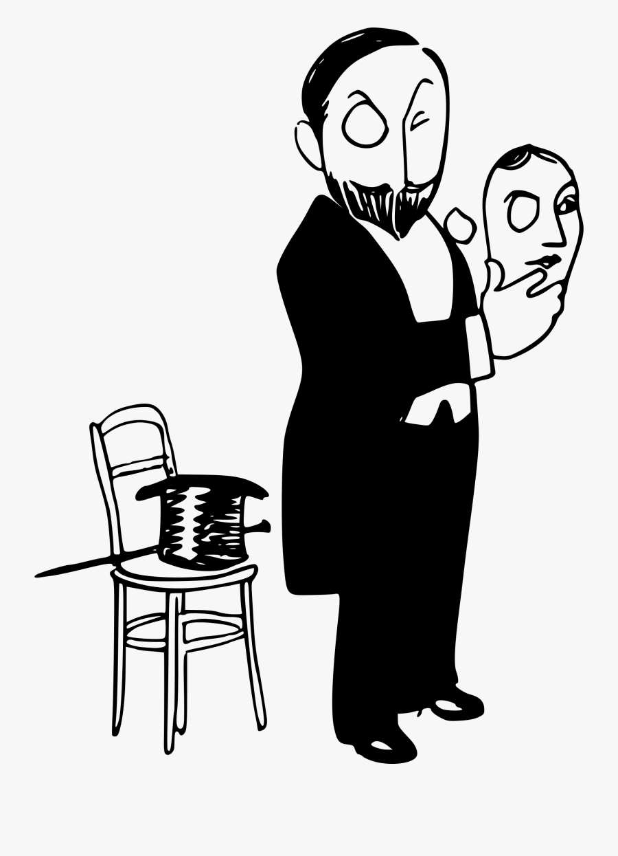 Man With A Big - Mask Man Clipart, Transparent Clipart