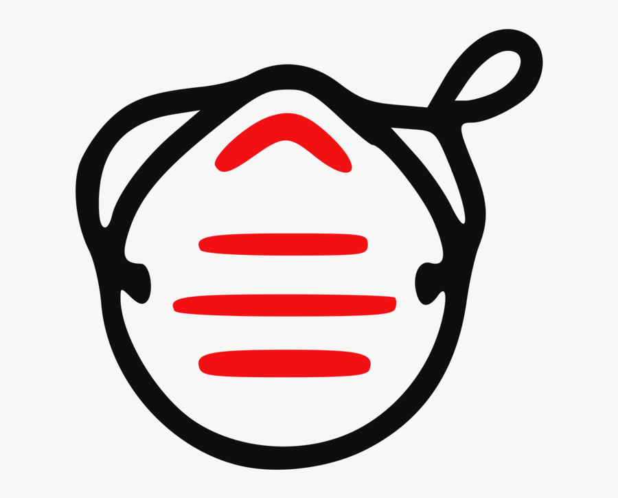 Face,smile,line - Dust Mask Clipart Png, Transparent Clipart