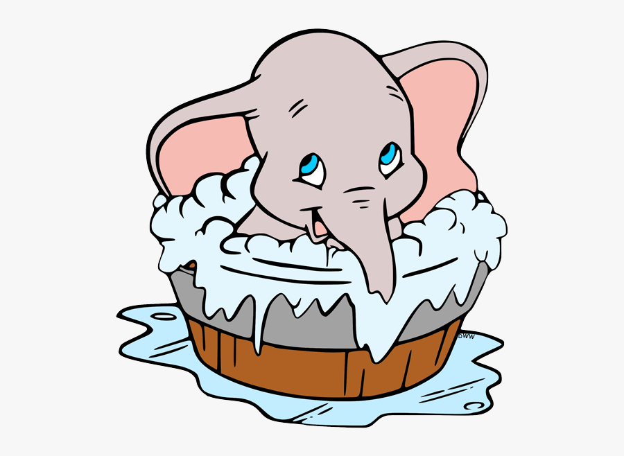 Disney Dumbo Coloring Page, Transparent Clipart