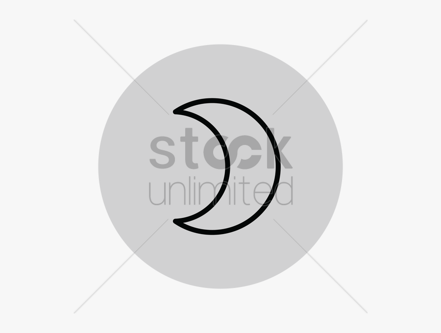 Transparent Crescent Moon Clipart Black And White - Crescent, Transparent Clipart