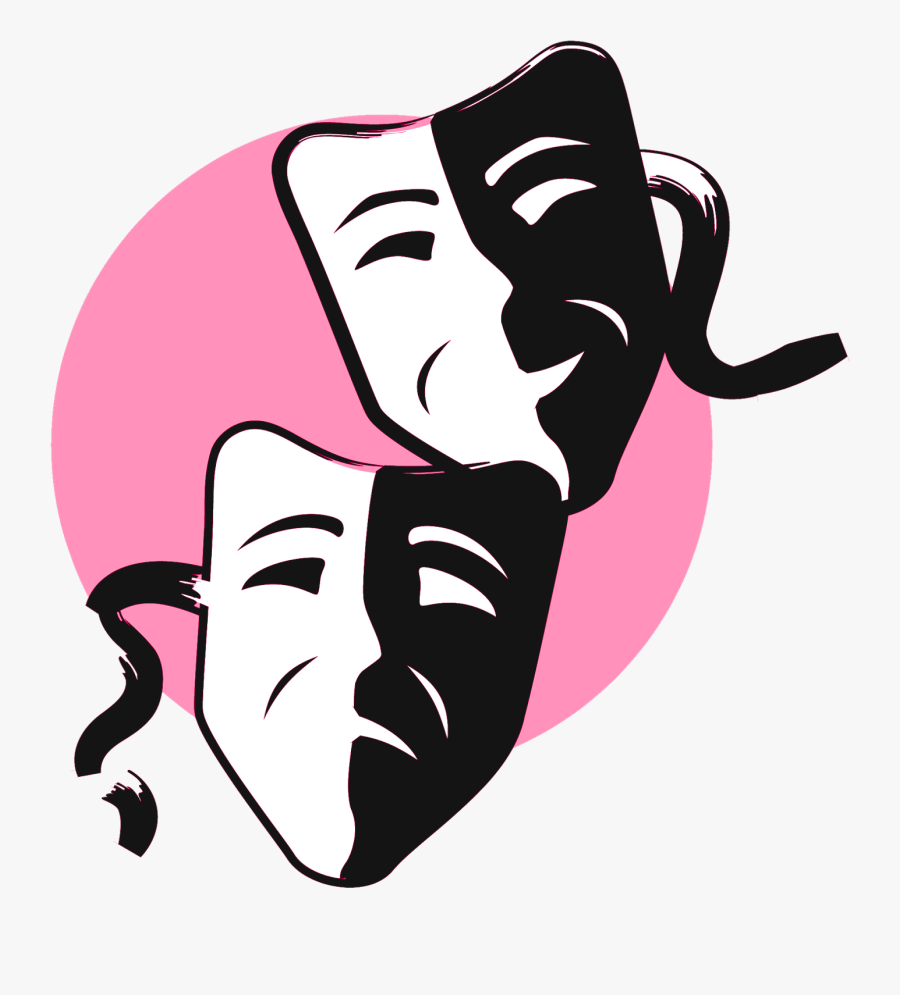 Free Download Comedy And Tragedy Masks Clipart Mask - Theatre Club, Transparent Clipart