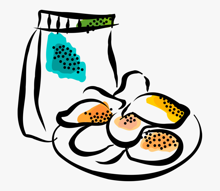 Vector Illustration Of Potato Chips Or Crisps Snack - Ice Cream Float Clip Art, Transparent Clipart