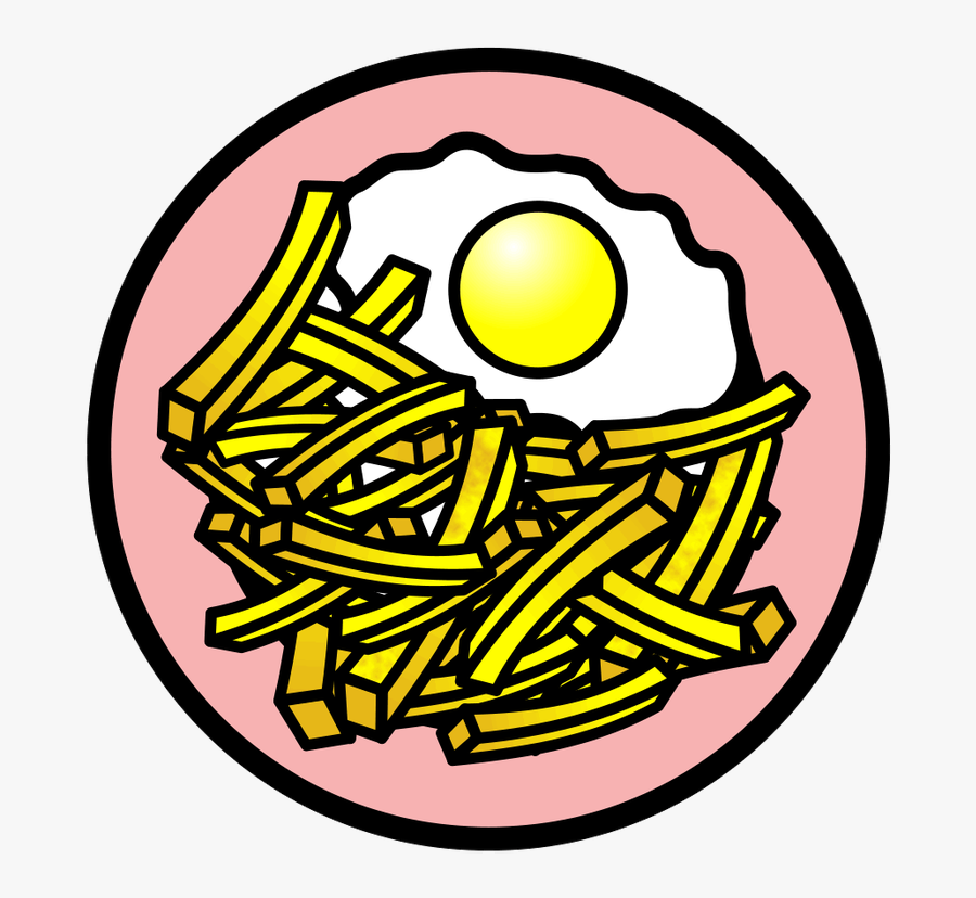 Symbol Food Talksense And - Egg And Chips Clipart, Transparent Clipart