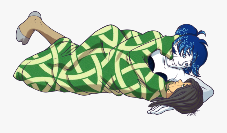 Chris And Lander Cuddle - Illustration, Transparent Clipart