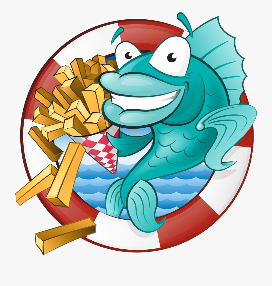 Fish Clipart Chips - Fish N Chips Animated, Transparent Clipart