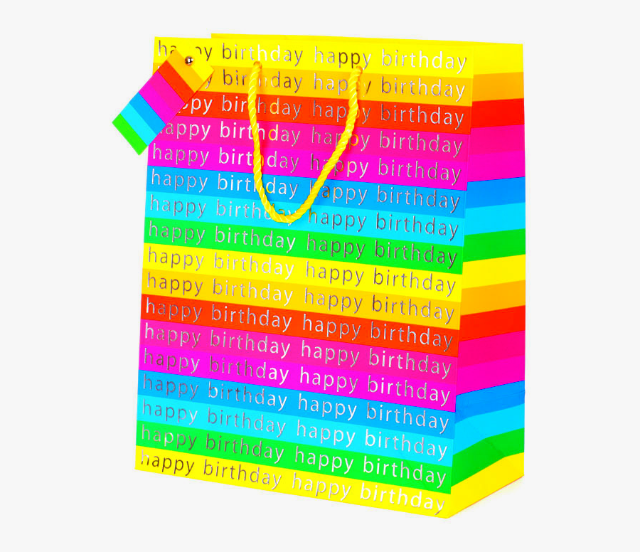 Happy Birthday Bag - Graphic Design, Transparent Clipart