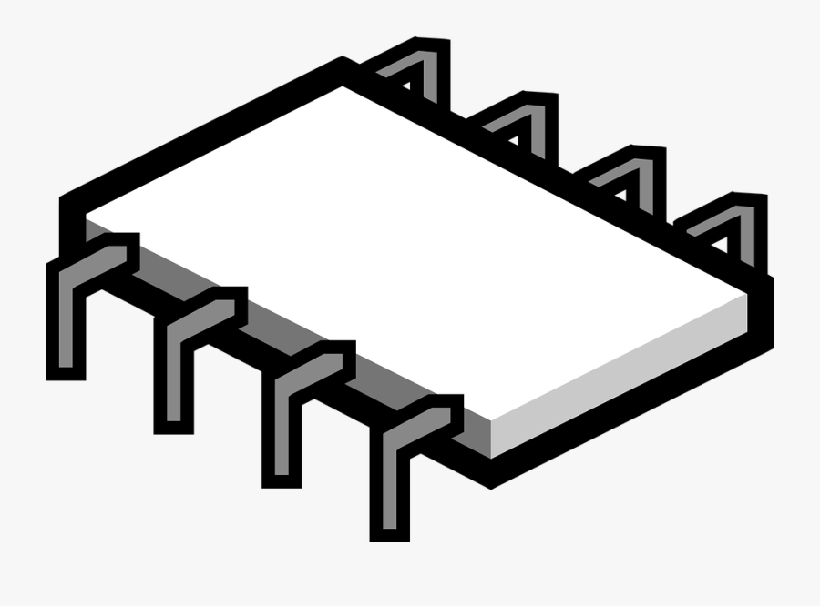 Microchip Component Computer - Draw A Micro Chip, Transparent Clipart