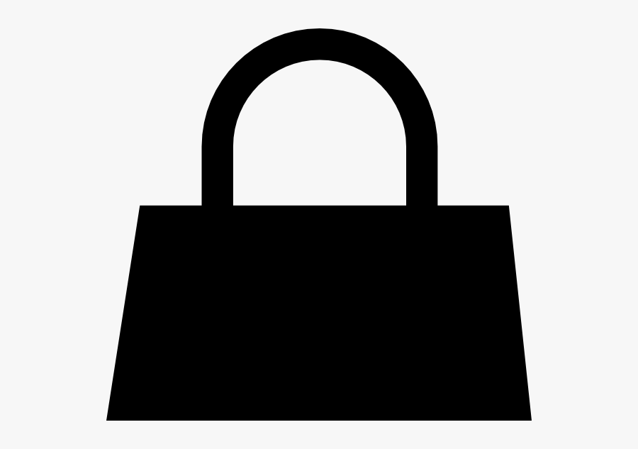 Black Shopping Bag Icon Clipart, Transparent Clipart