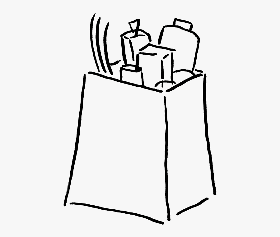 Groceries Clip Art - Grocery Bag Clip Art, Transparent Clipart