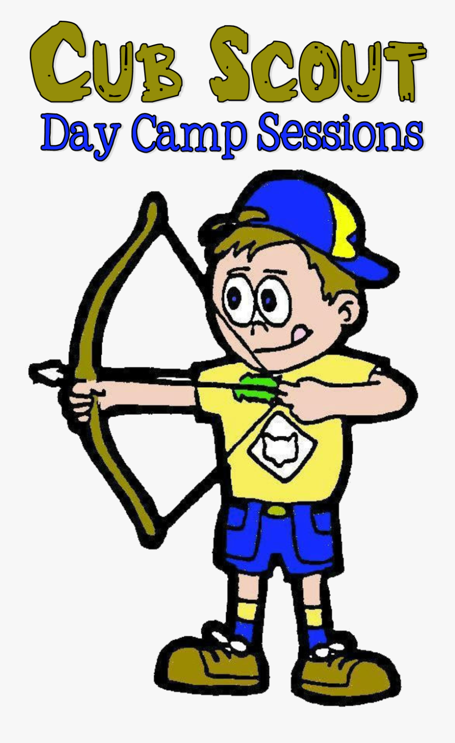 Cs Archery With Session - Cub Scout Camp, Transparent Clipart