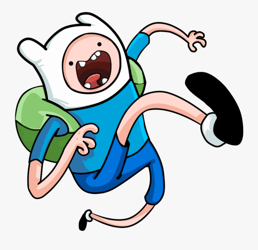 Adventure Time Png Clipart - Adventure Time Finn Running, Transparent Clipart