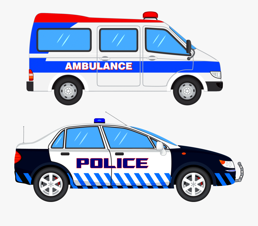 Transparent Ambulance Clipart - Police Car Clipart Png, Transparent Clipart