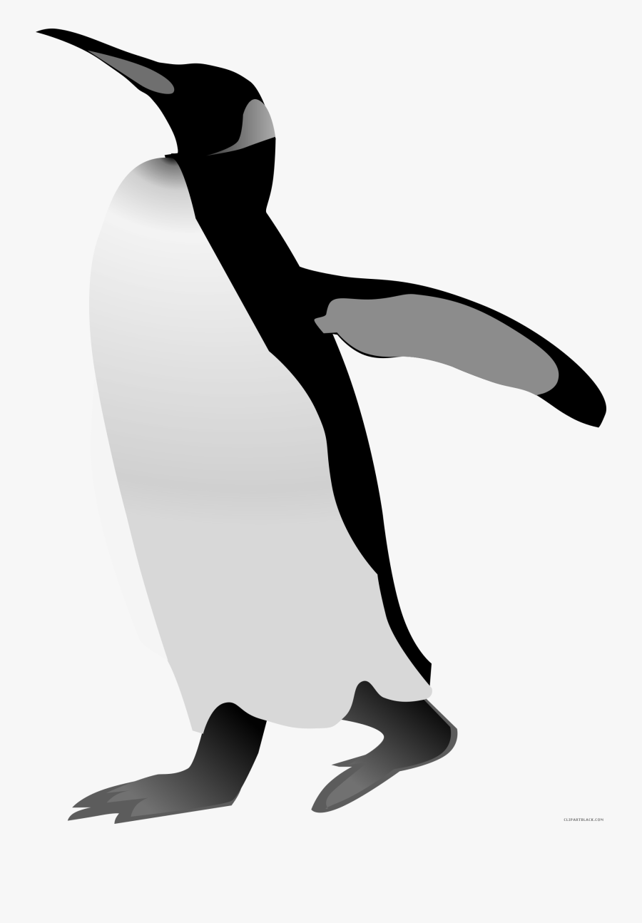 Emperor Penguin Animal Free Black White Clipart Images - Penguin Clip Art, Transparent Clipart