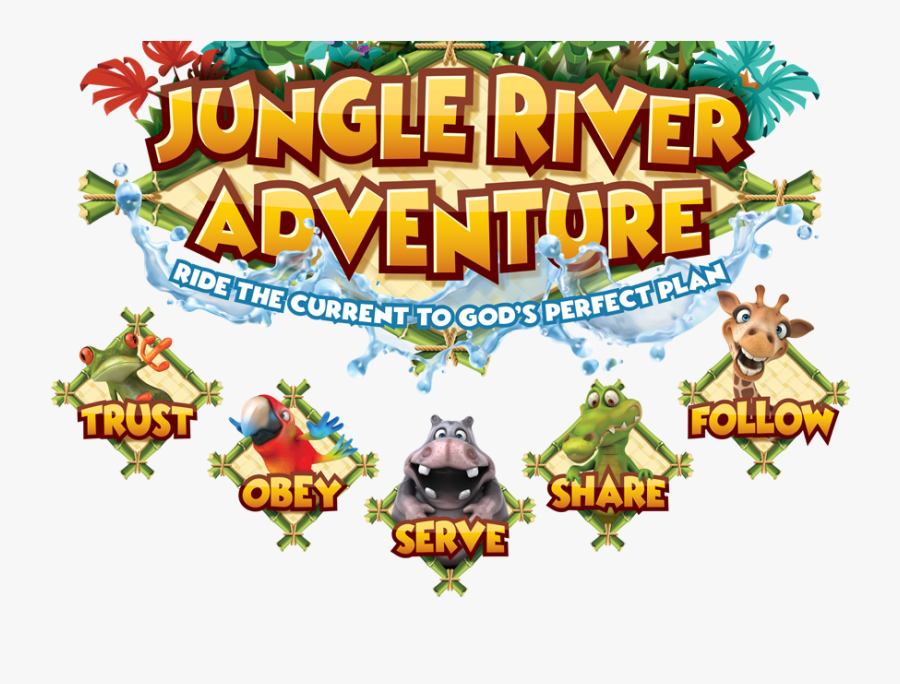 Biblical Adventure Cliparts - Jungle River Adventure Vbs Logo, Transparent Clipart