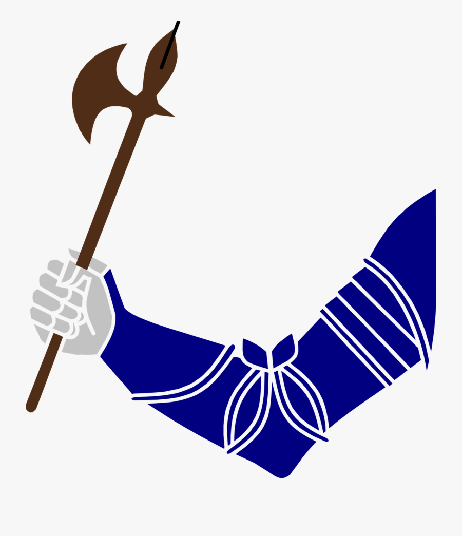 Hand Holding Axe Logo, Transparent Clipart