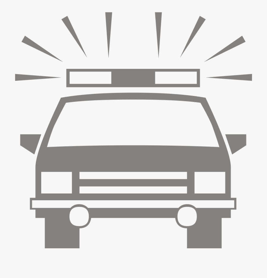 Transparent Police Car Clipart Black And White - Fire Brigade, Transparent Clipart