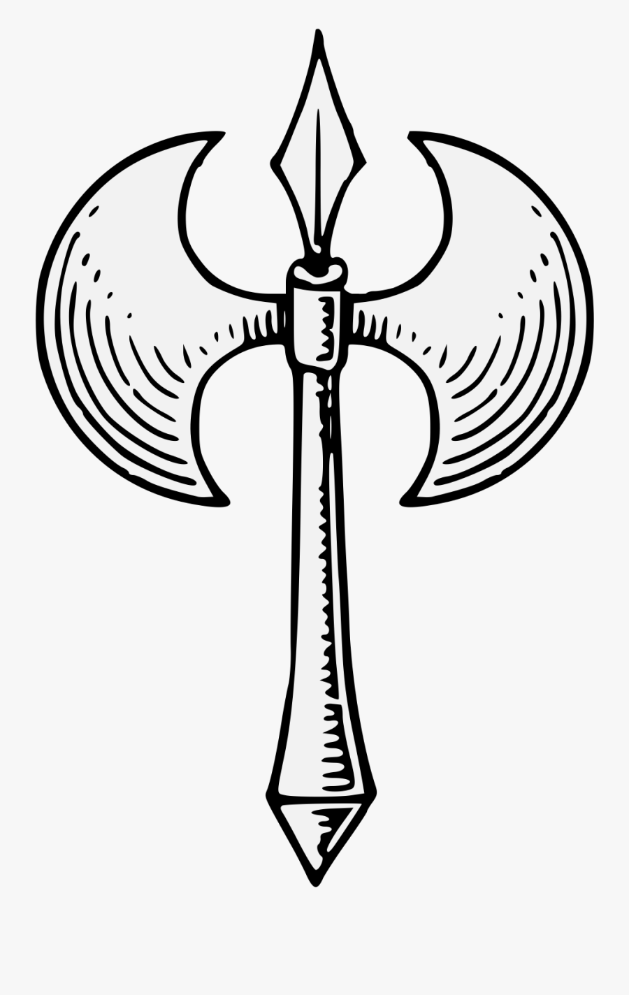 Battle Axe Clipart - Coat Of Arms Axe, Transparent Clipart