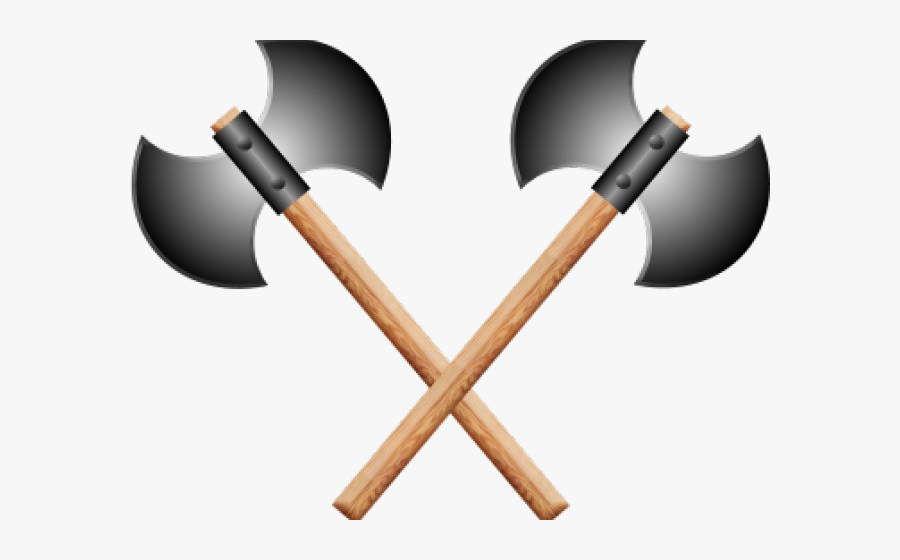 Viking Battle Axe Cross, Transparent Clipart