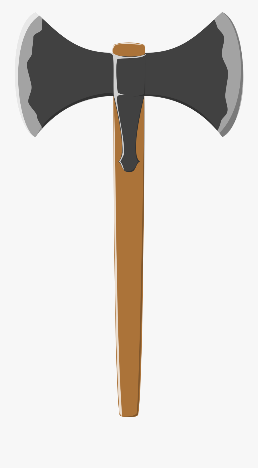 Viking Battle Axe Clipart - Double Sided Axe Clipart, Transparent Clipart